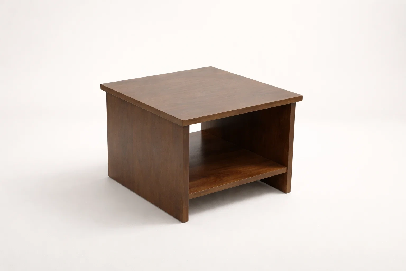 Minimal Wooden Coffee Table with Shelf