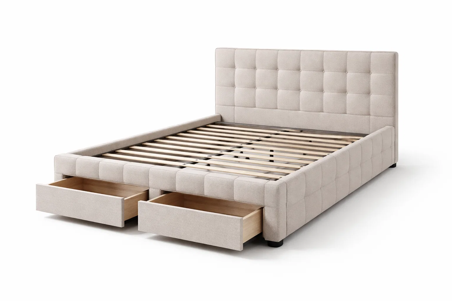 Upholstered Bed with Storage