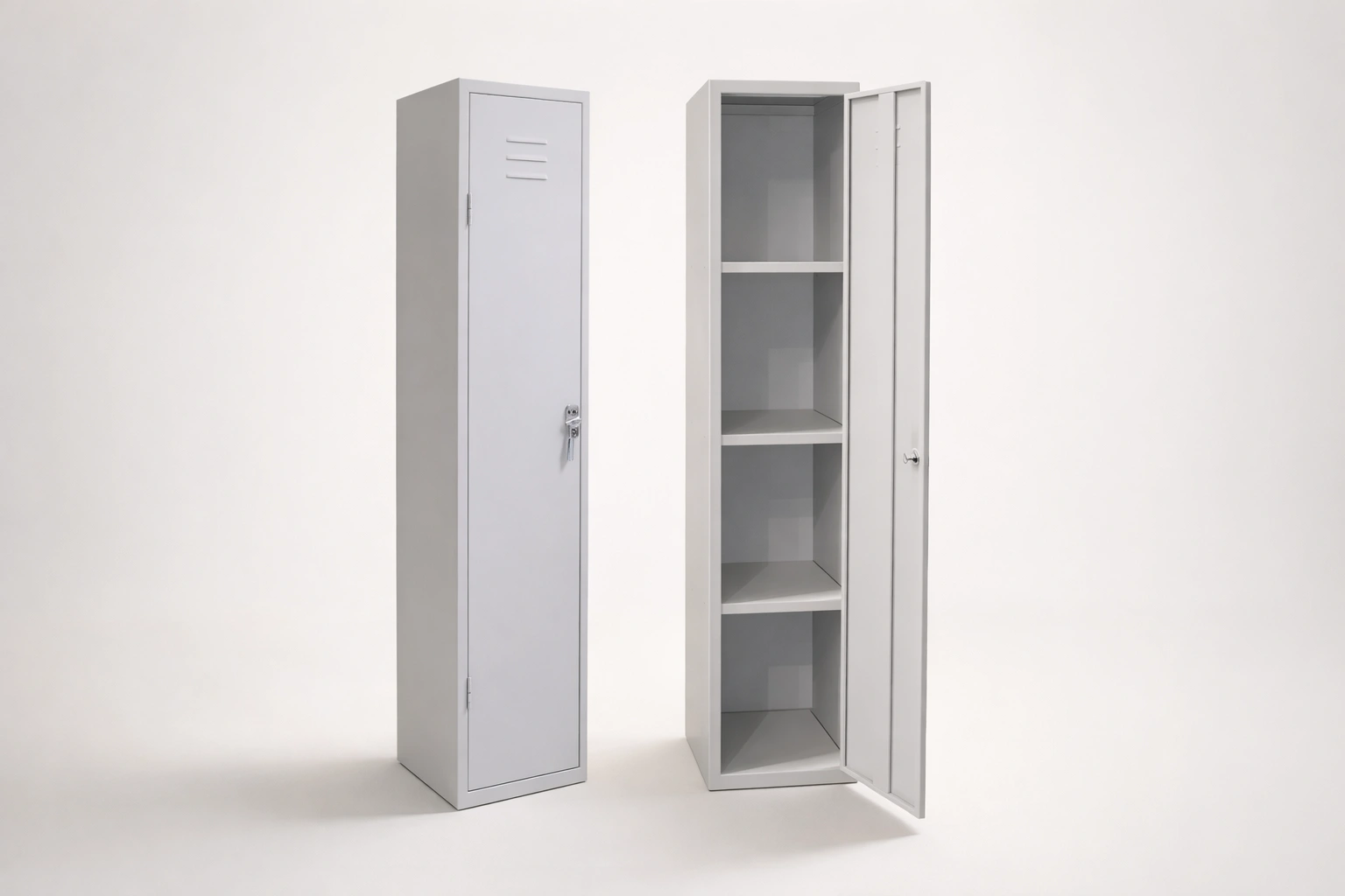 Steel Single Door Storage Cabinet with Shelves