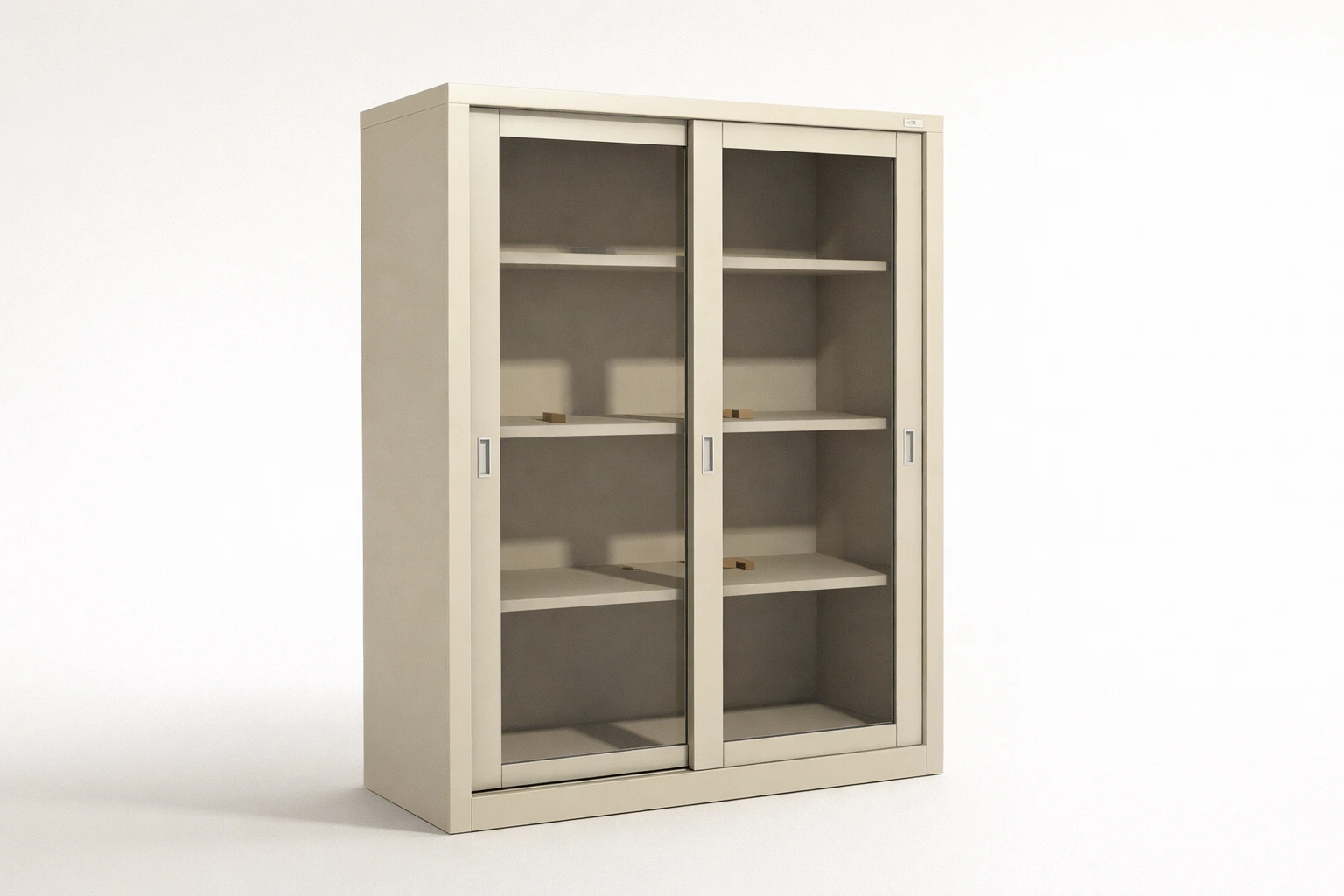 Steel Glass Sliding Door Storage Cabinet
