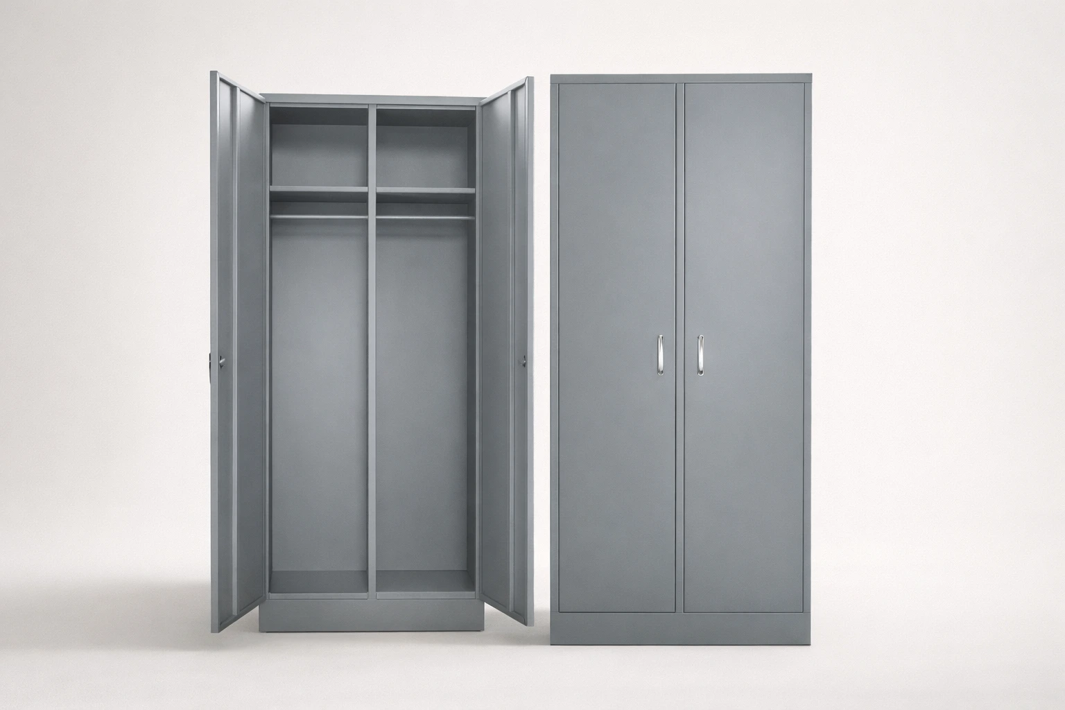 Steel Wardrobe Cabinet Double Door