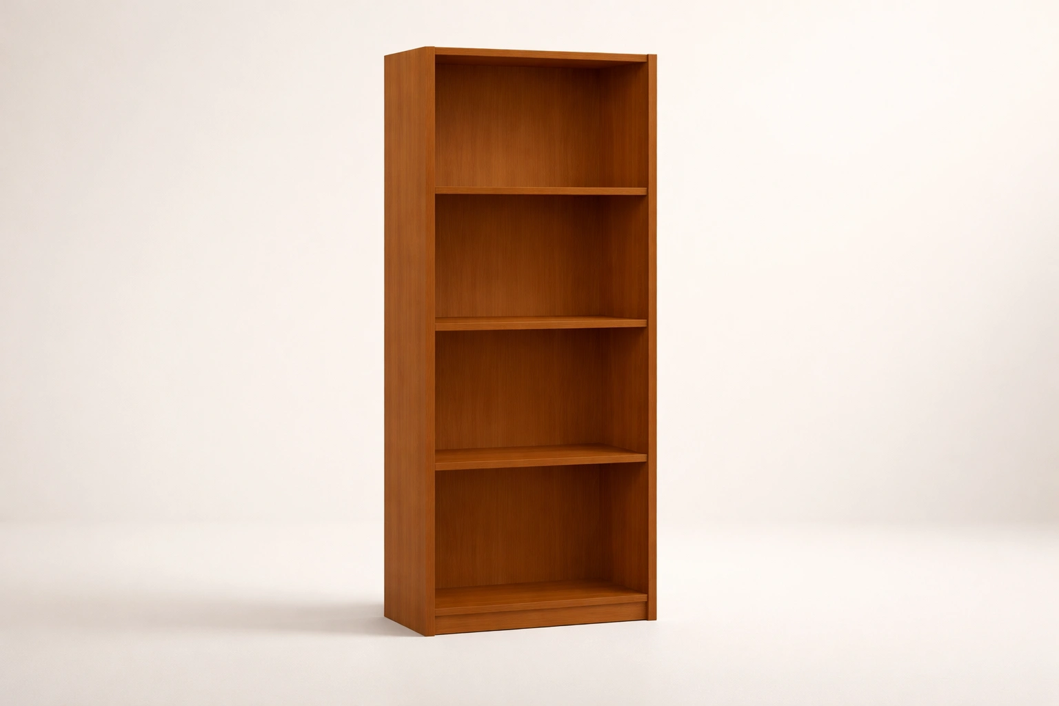 Tall Open Wooden Bookshelf