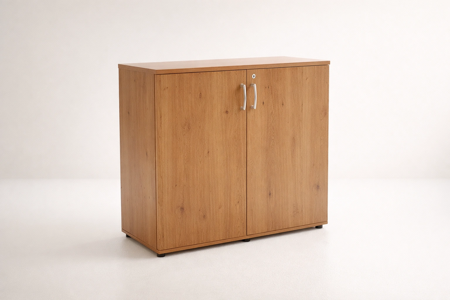 Low Height Office Cabinet – Oak Finish