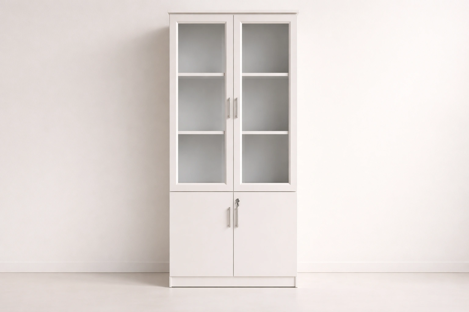 Luxury White Display Cabinet