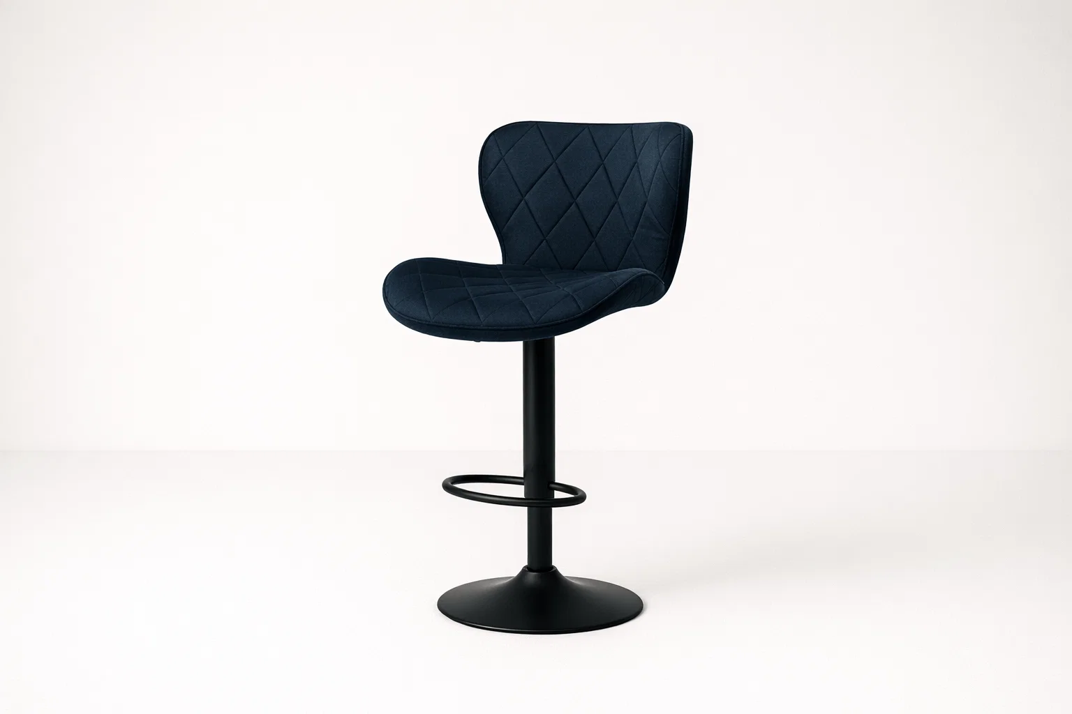 Navy Velvet Bar Stool