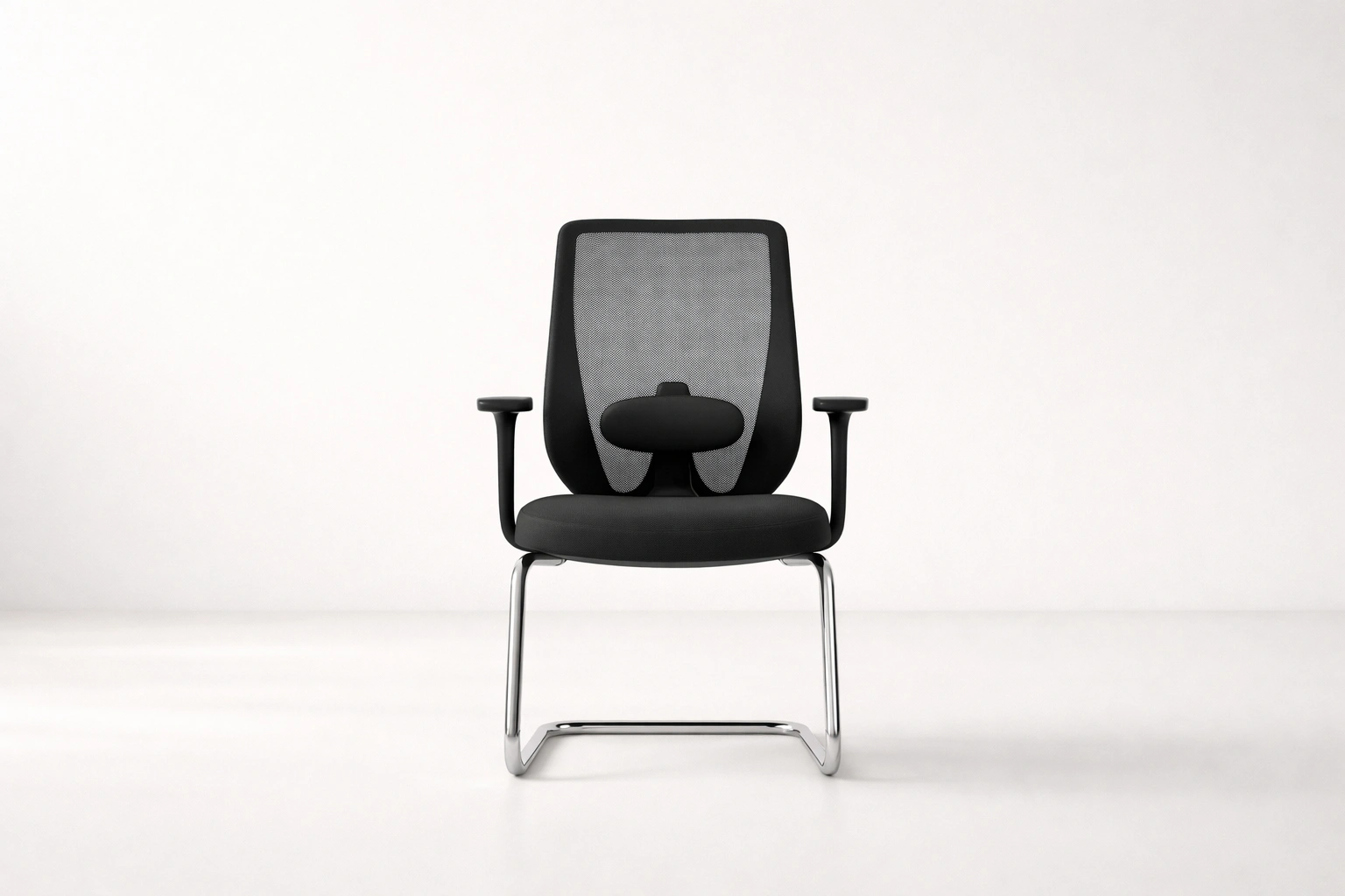 Visitor Mesh Cantilever Chair with Lumbar Support