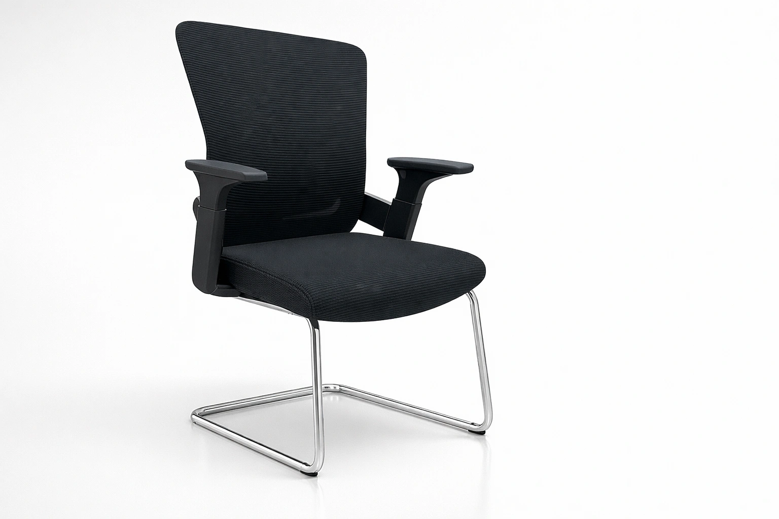 Visitor Fabric Cantilever Chair High Back