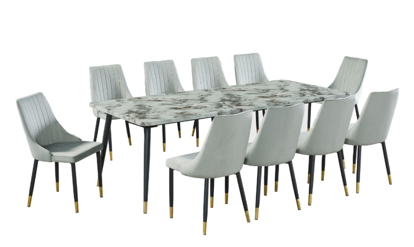 Premium 10 Seater Marble Dining Set