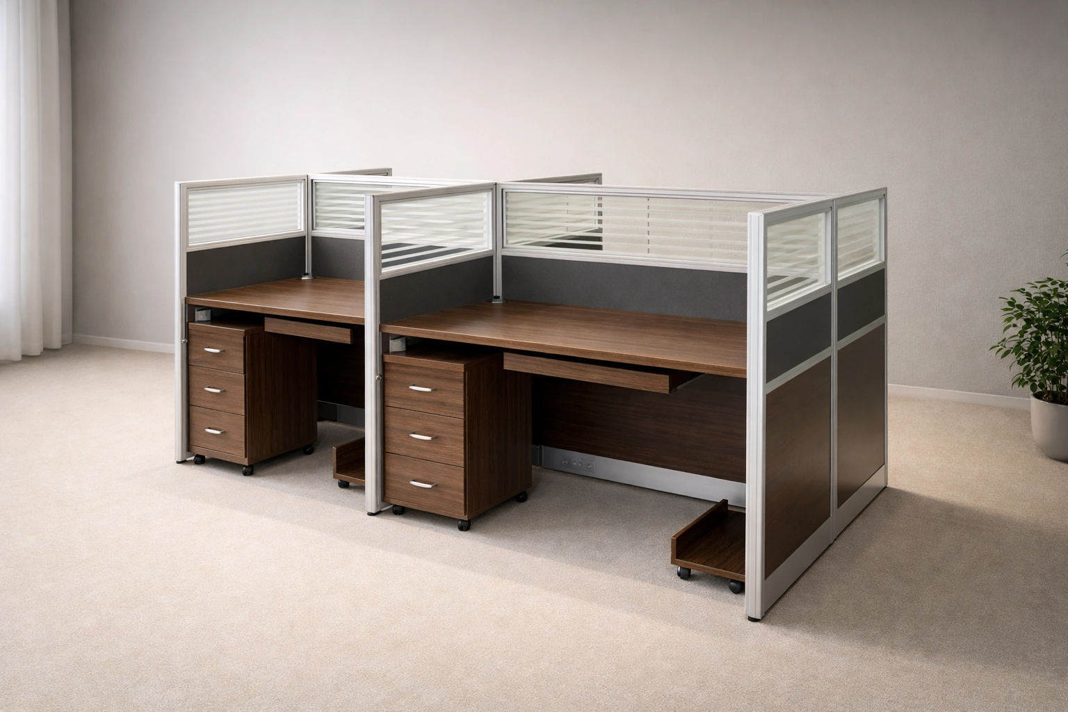 4 Seater Cubicle Workstation