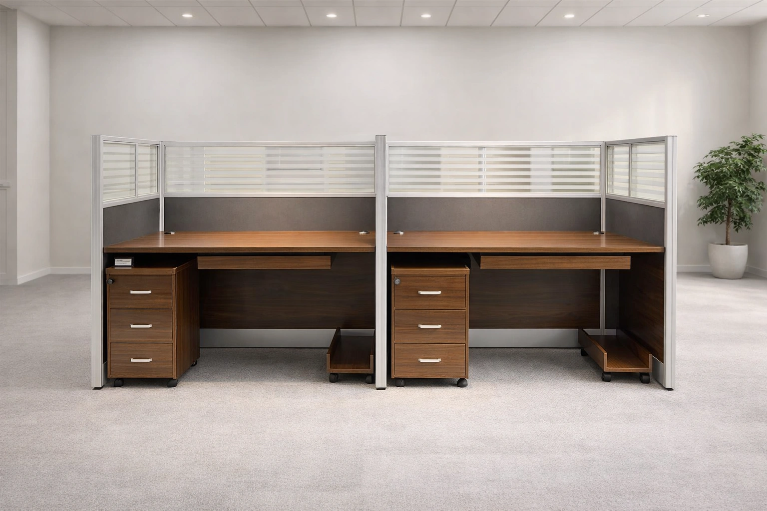 2 Seater Cubicle Workstation