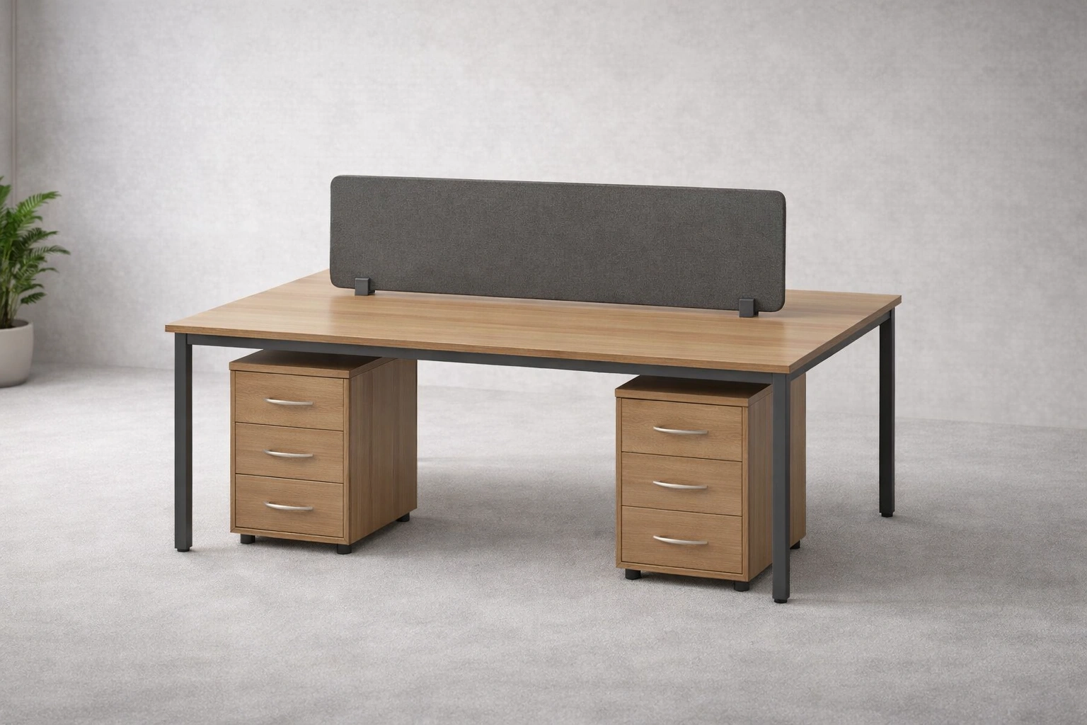 Bench Style Dual Workstation