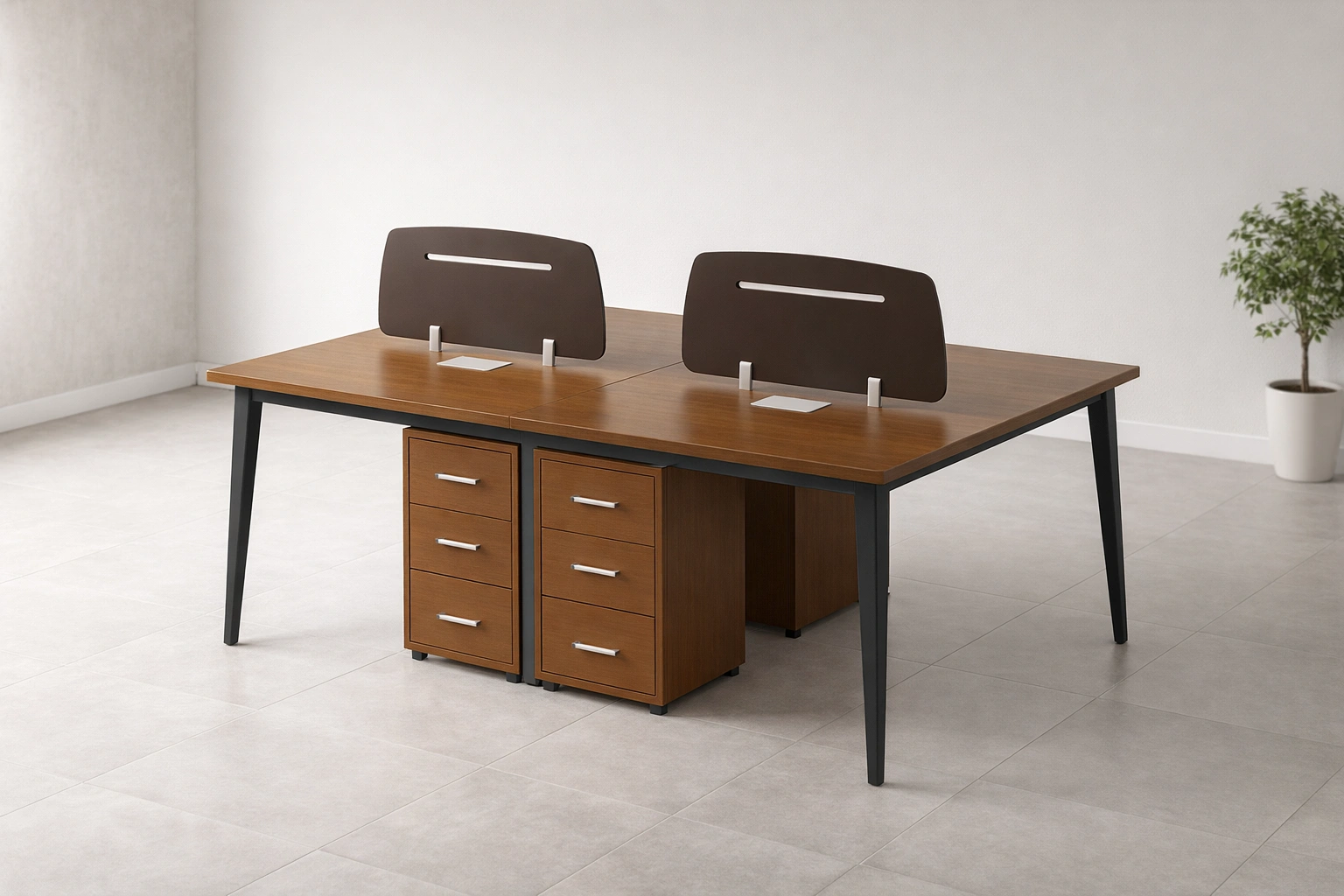 4 Seater Cluster Workstation