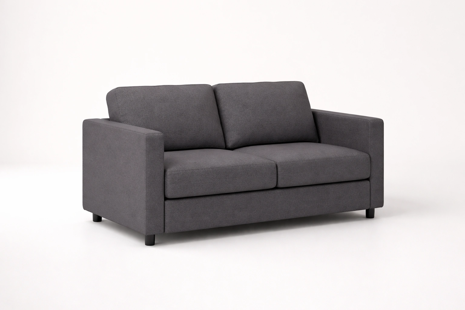 Grey Fabric Two Seater Sofa