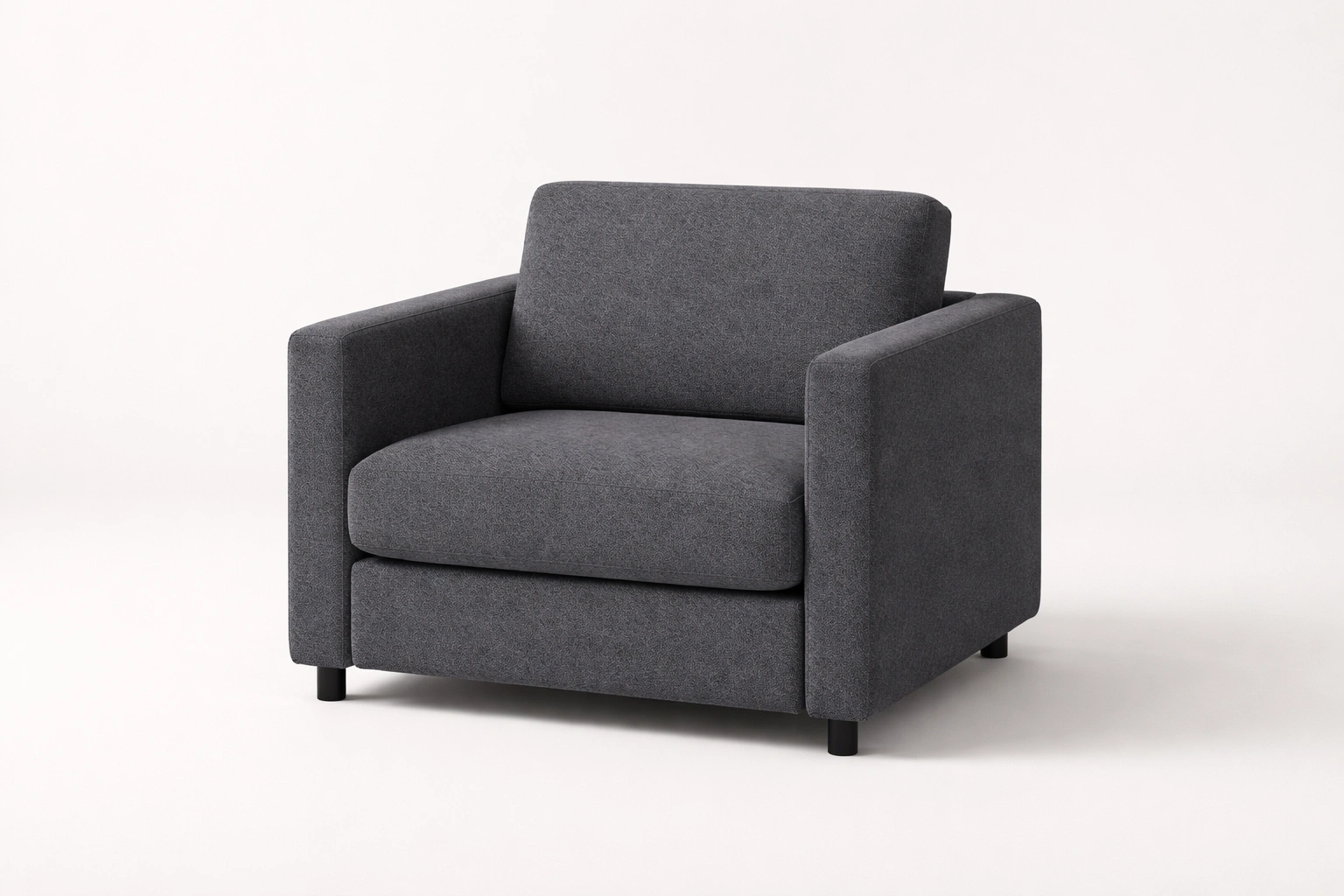 Grey Fabric Single Seater Sofa