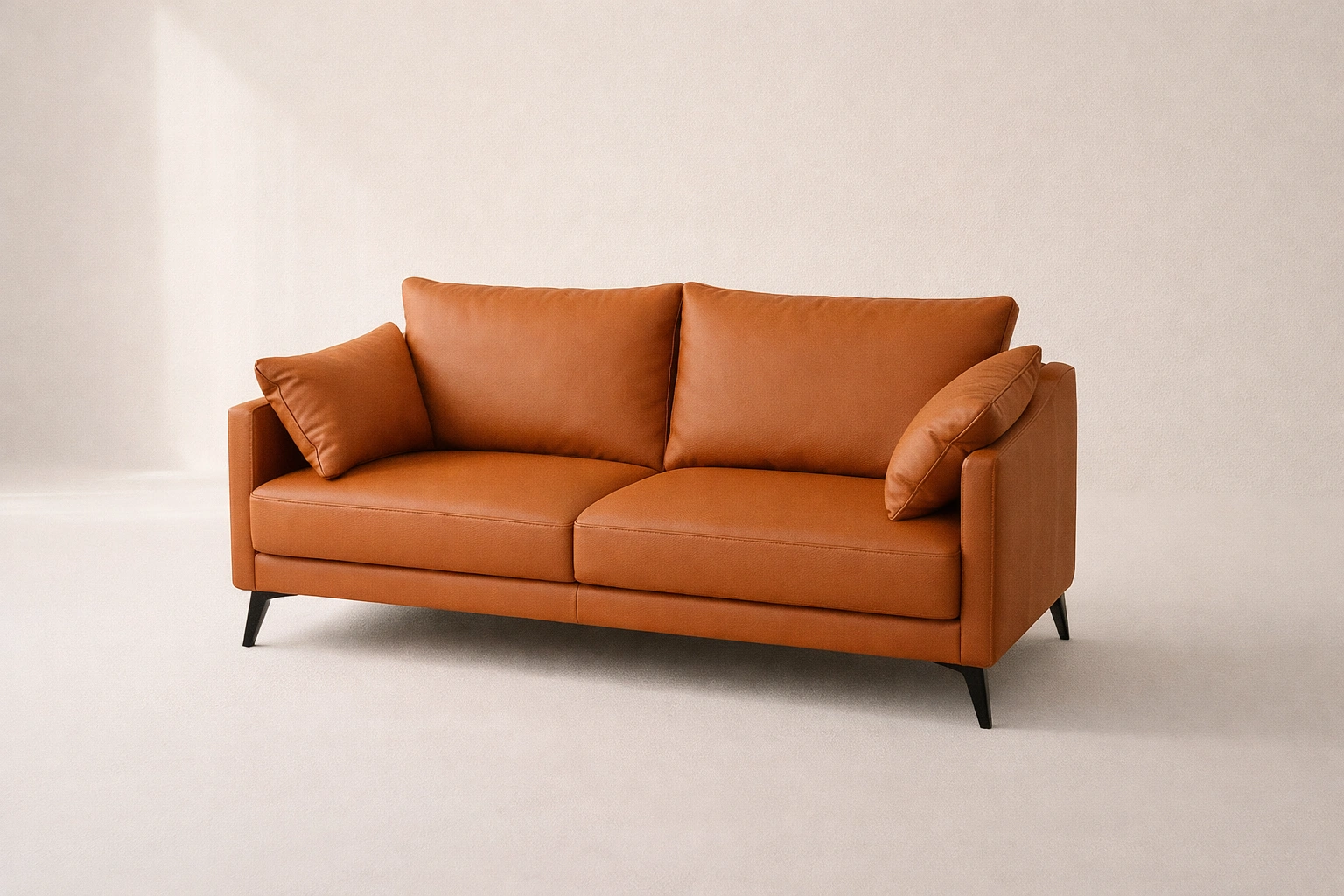 Modern Fabric Two Seater Sofa